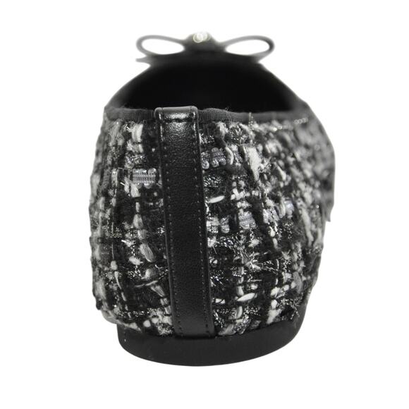 Michael Kors Honey Ballet Flat Tweed Black 7/9.5/10 Nib $155 - Picture 5 of 6